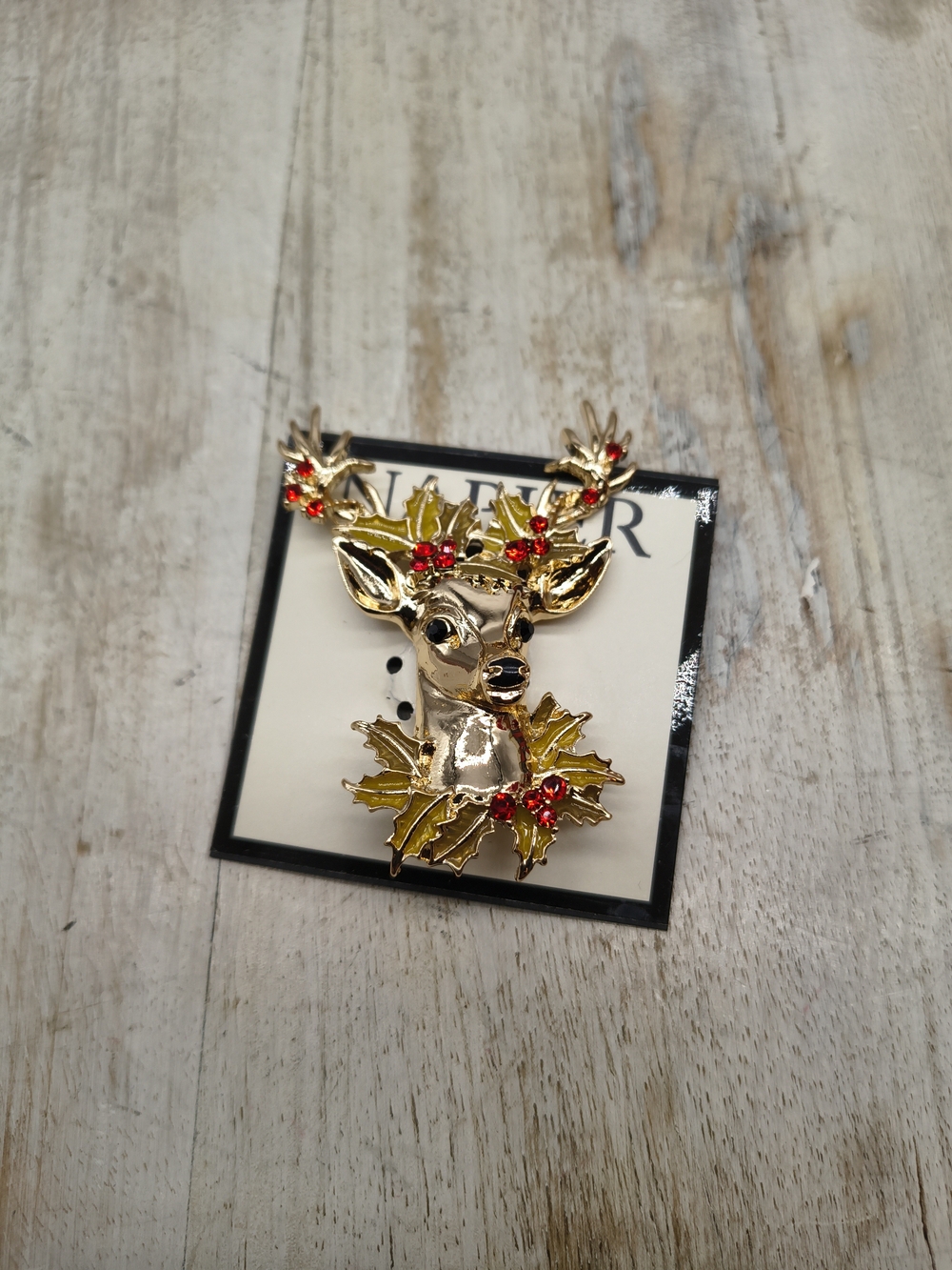 Napier Christmas Deer Pin